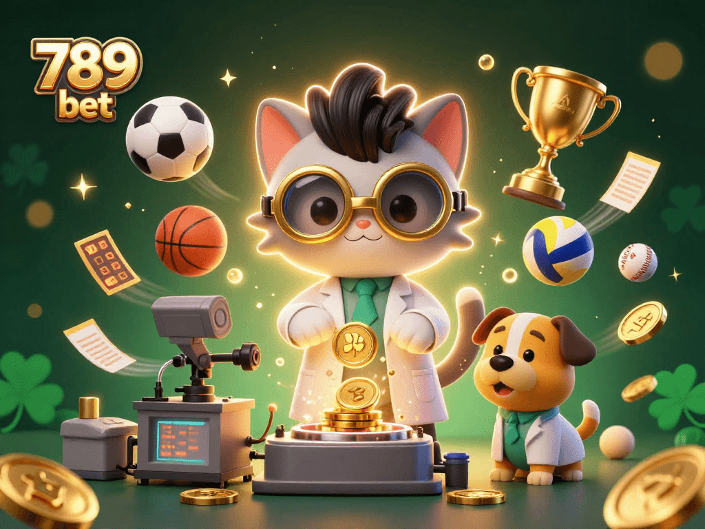 Engage in thrilling wins with 789 bet, featuring vibrant sports betting elements and dynamic 3D characters.