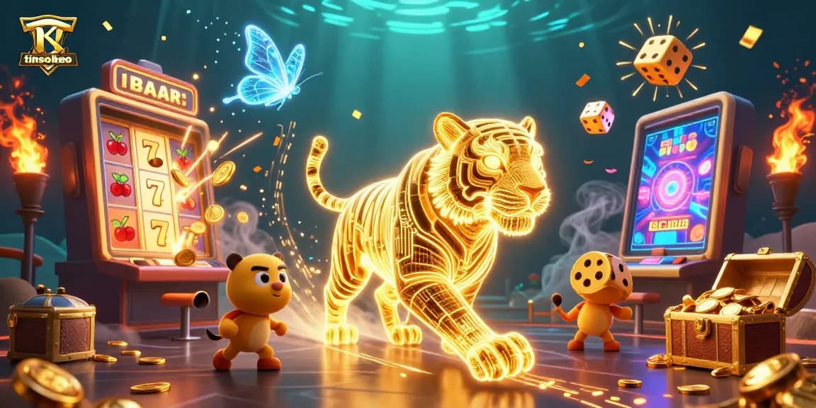Engage with thrilling games at tinsoikeo's vibrant casino, featuring golden tiger and dynamic slots.