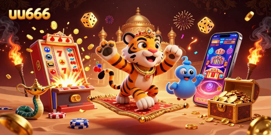Experience excitement with uu666 in an enchanting 3D casino scene of winnings and adventure.