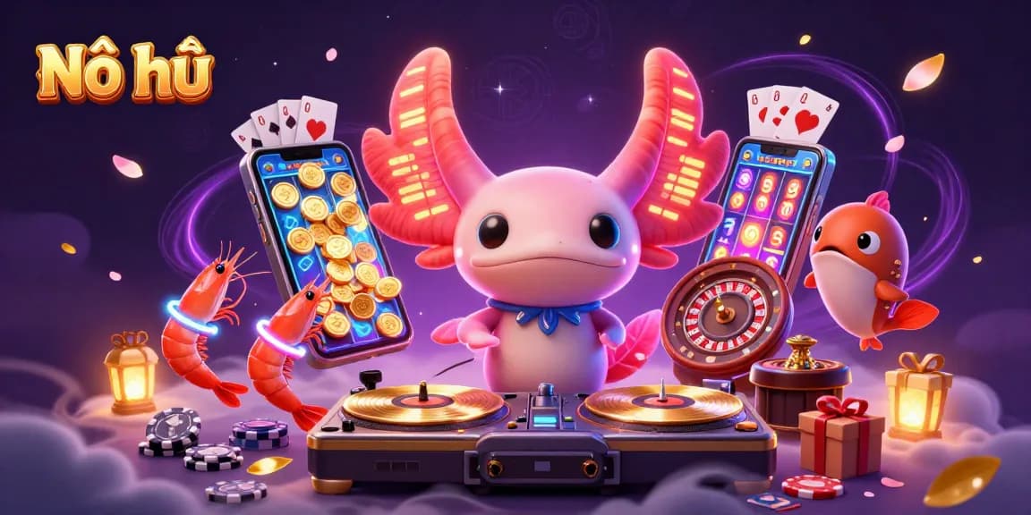 Engage in Nổ hũ action with colorful slot games and vibrant characters creating excitement.