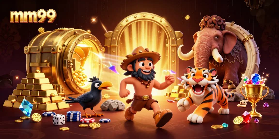Experience exhilarating gameplay at mm99 with prehistoric casino characters and treasure galore.