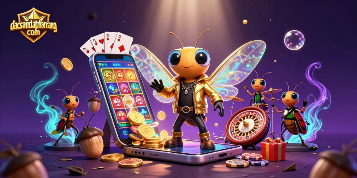 Spin to win with dacsandatphanrang com's vibrant casino illustration showcasing thrilling gaming elements.