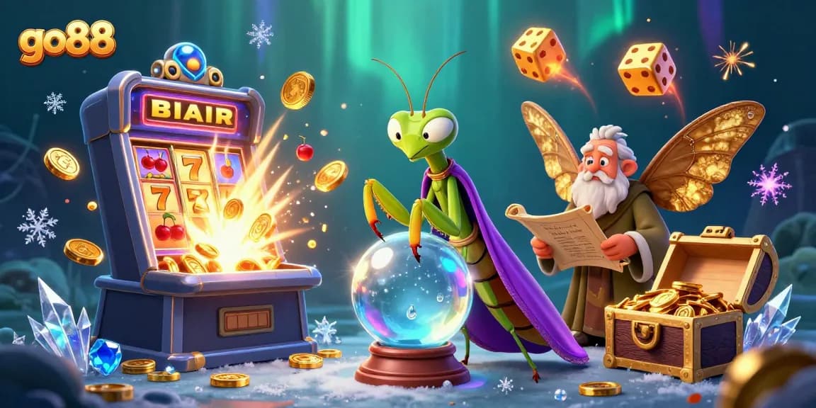 Experience the thrill of go88 with a vibrant 3D casino scene full of jackpots and dynamic gaming elements.