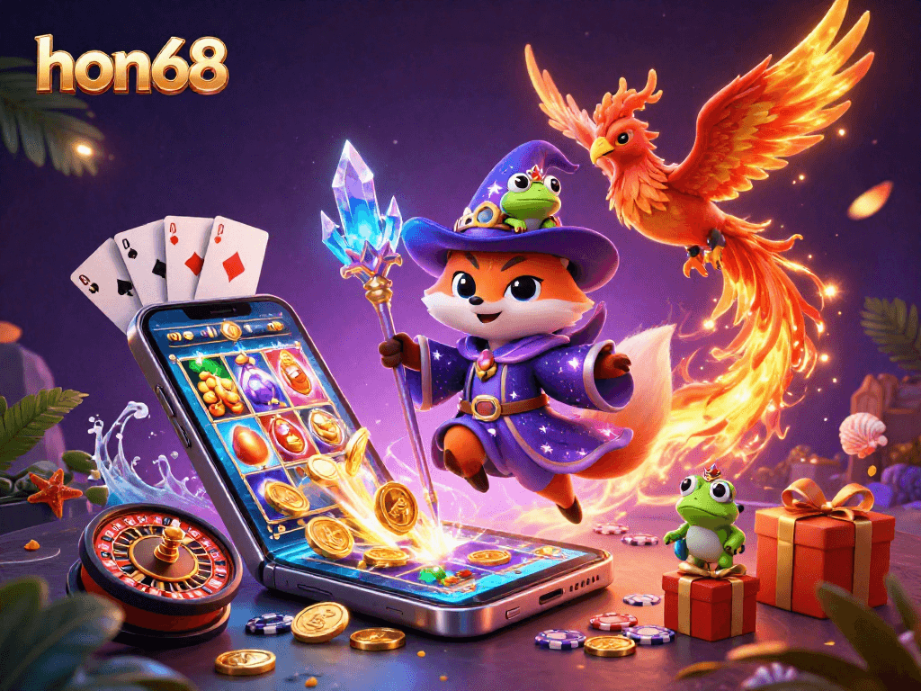 Experience the thrill of winning with hon68 as the wizard fox and phoenix reveal magical gaming adventures.