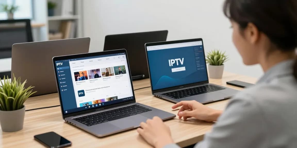 Reliable IPTV reseller uk discussing services with a local customer in a professional office.
