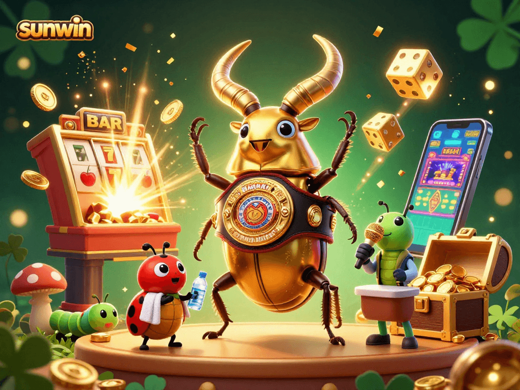Experience winning thrills at sunwin with vibrant slot machines and lively 3D characters.
