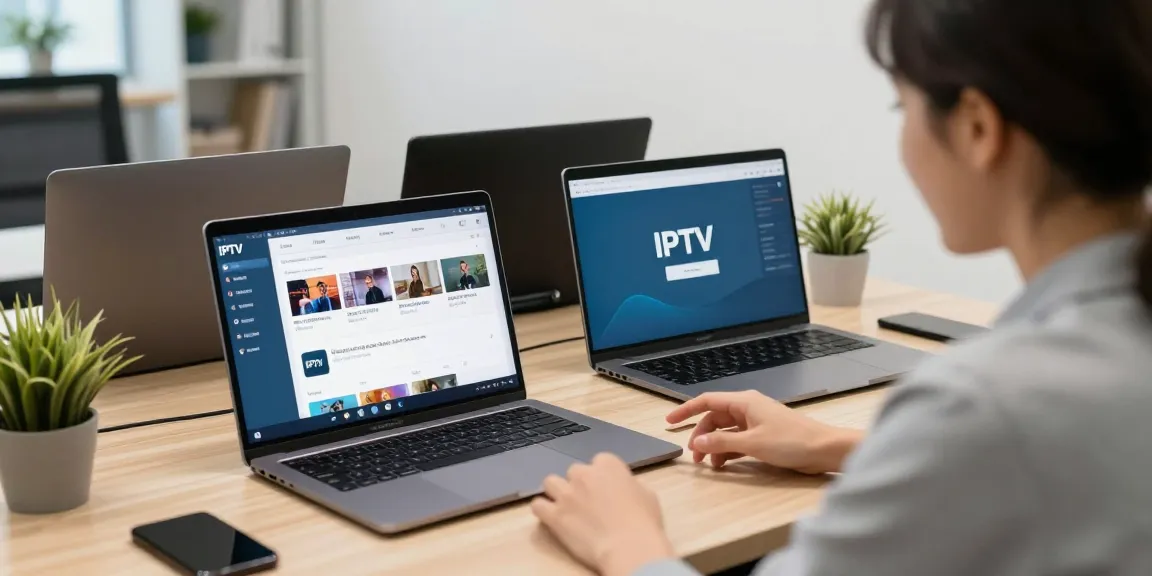 Reliable IPTV reseller uk discussing services with a local customer in a professional office.