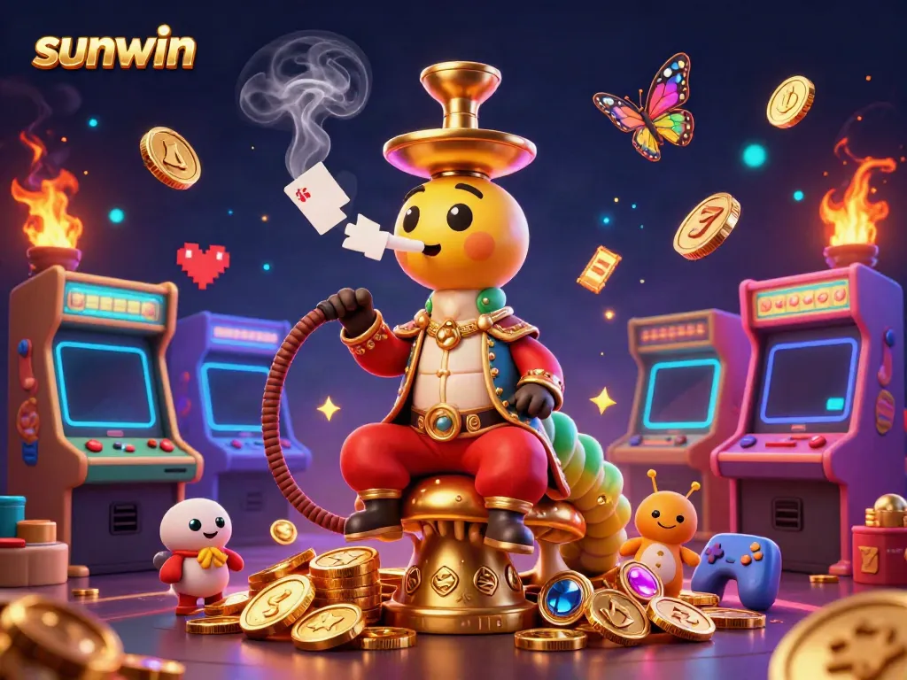 Experience thrilling gameplay in sunwin’s vibrant 3D casino world filled with colorful arcade machines and dynamic elements.