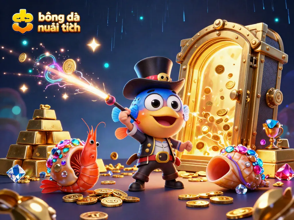 Engage in sports betting with soi kèo bóng đá mới nhất featuring vibrant 3D fantasy elements.