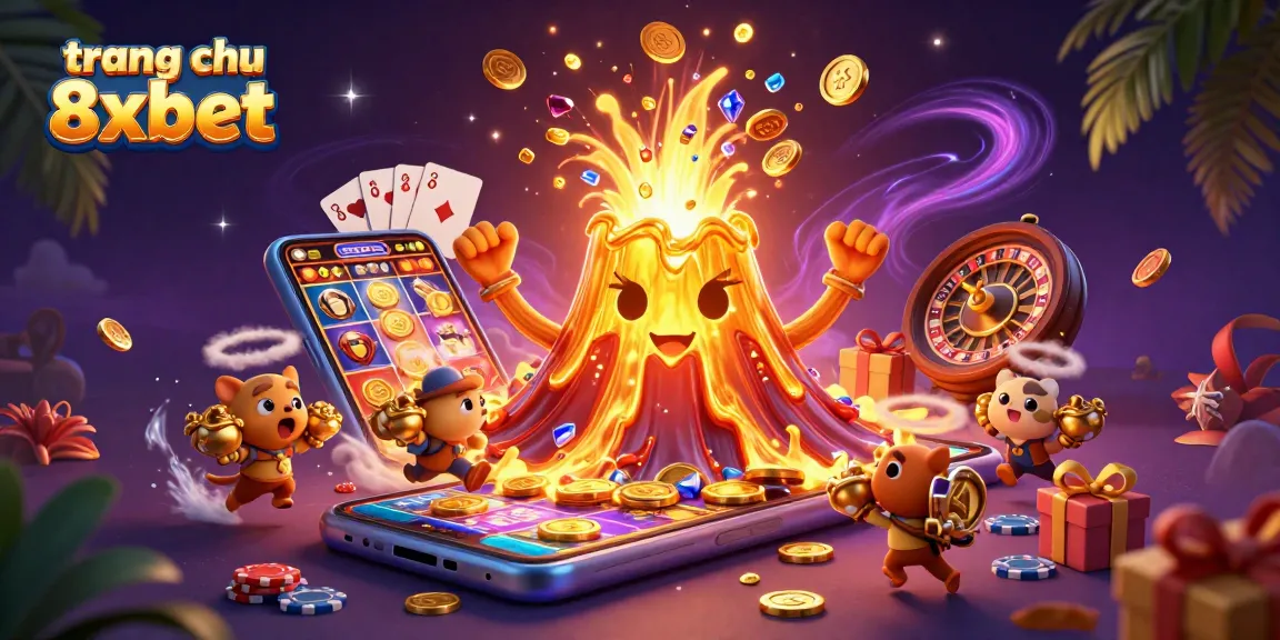 Play exciting games at trang chu 8xbet with a triumphant volcano erupting treasure!