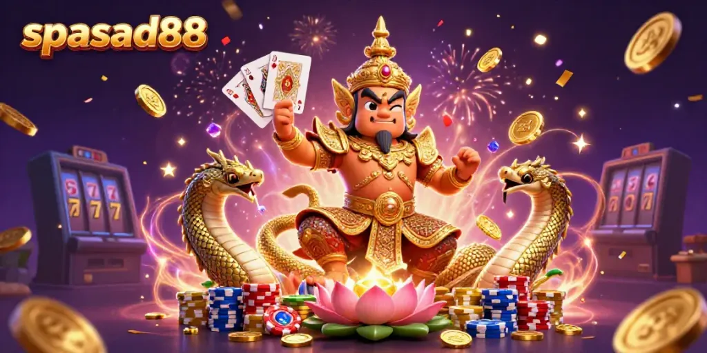 Experience the thrill of spasad88 with engaging casino elements, vibrant characters, and magical energy.