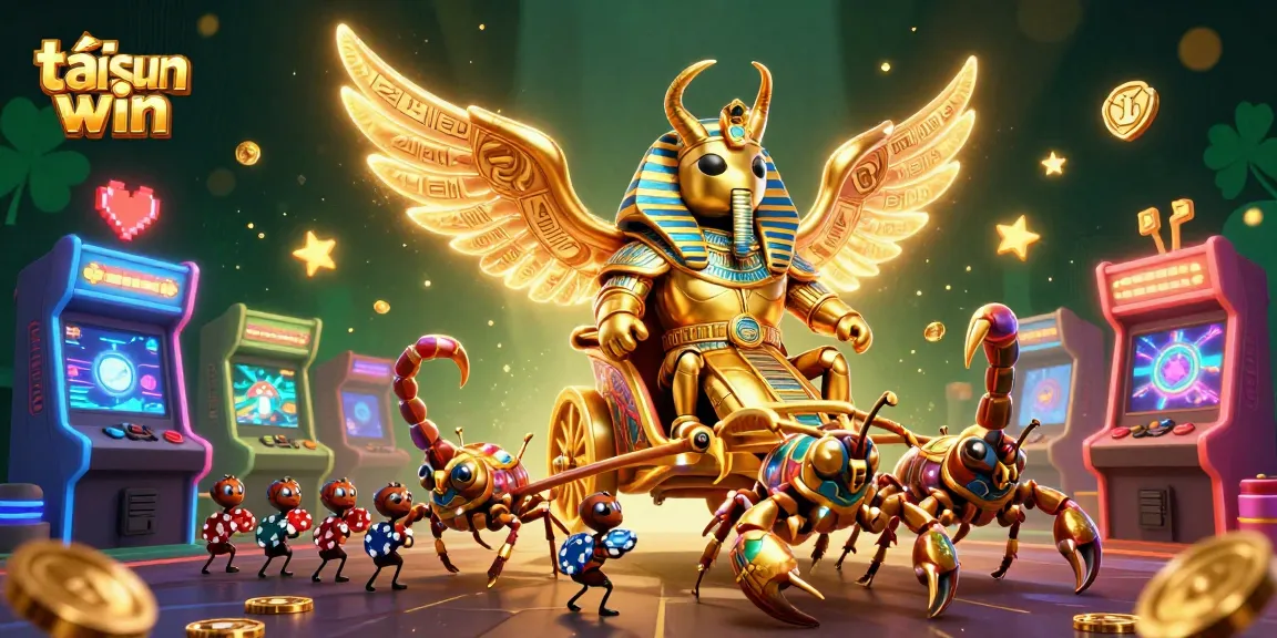 Experience excitement with tải sun win in this vibrant 3D illustration of casino-themed characters and elements.