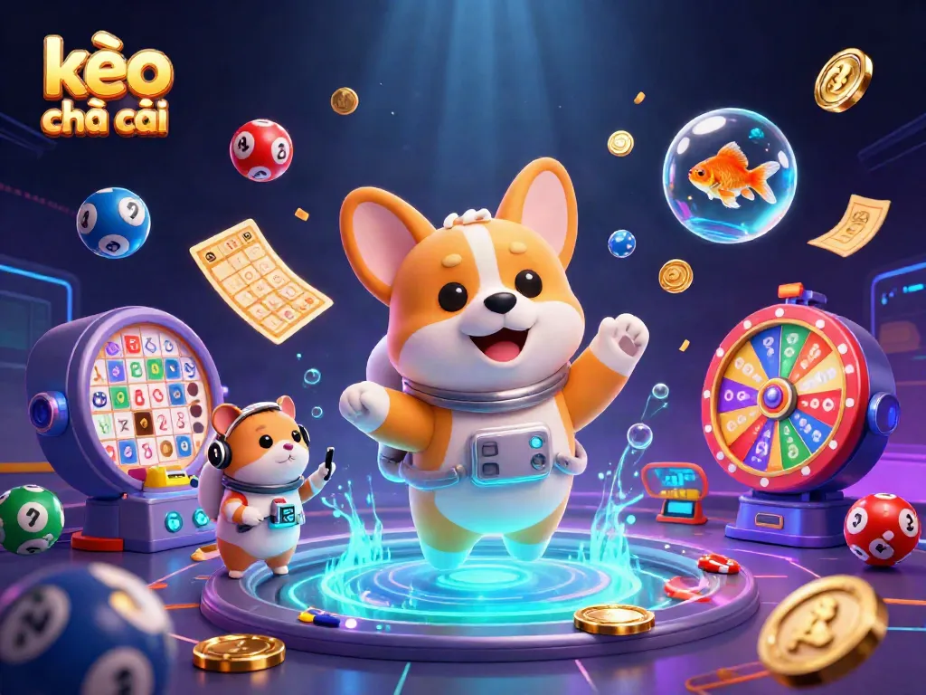 Experience kèo nhà cái in a vibrant scene of a floating casino with characters engaged in dynamic gambling activities.